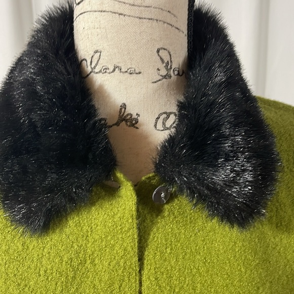 Carole Little Green Wool Vintage Jacket Med - Picture 3 of 7